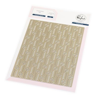 PinkFresh Studio - Twinkle &amp; Tradition Collection - Coverplate - Evergreen Sparkles - 292025 - 1 pce