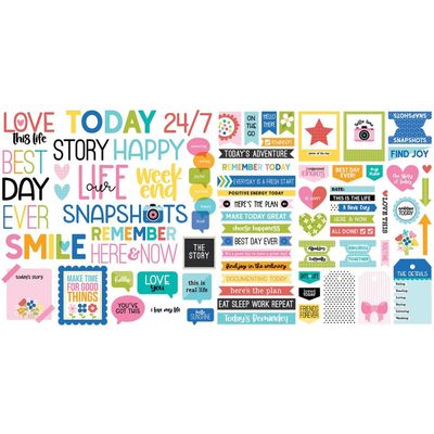Bella Blvd - Documented Collection - Die Cuts - Ephemera Words - BB3127 - 77 pcs