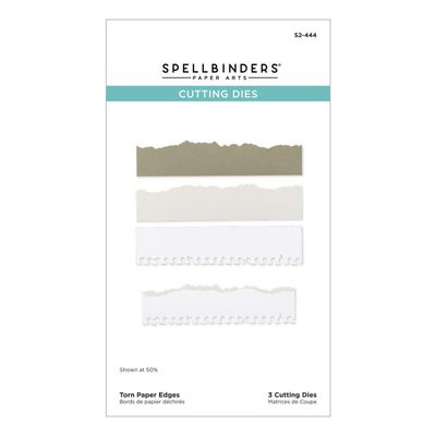 Spellbinders Paper Arts - Etched Die - Torn Edges - Take Note - S2-444 -3 pcs