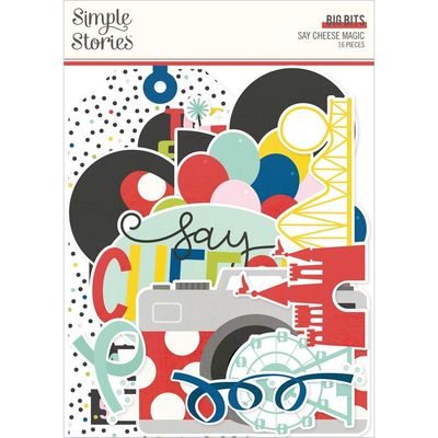 Simple Stories - Say Cheese Classic Mouse Magic Collection - Die Cuts - Big Bits -  22420 -16 pcs