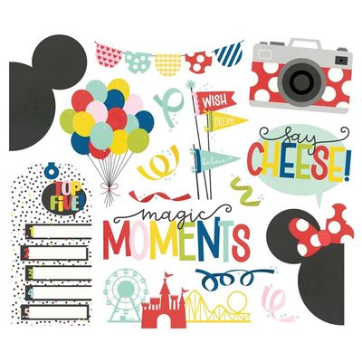 Simple Stories - Say Cheese Classic Mouse - Magic Collection - Die Cuts - Big Bits -  22420 -16 pcs