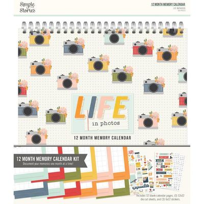 Simple Stories - Calendars Made Simple - Life In Photos Kit - 25861 - 181 pcs