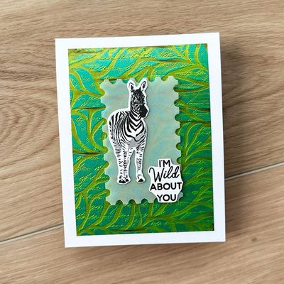Simon Hurley &amp; Ranger - Stencil - 6" x 6" - Lush leaves - HUS91738