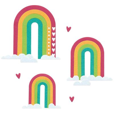 Sizzix &amp; Catherine Pooler - Thinlits - Rainbow Arches - 666999 - 14 pcs