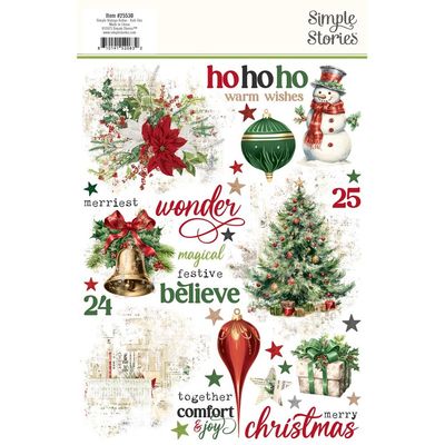 Simple Stories - Simple Vintage Believe Collection - Rub On Transfers - 25530 - 6" x 8" - 2 pages