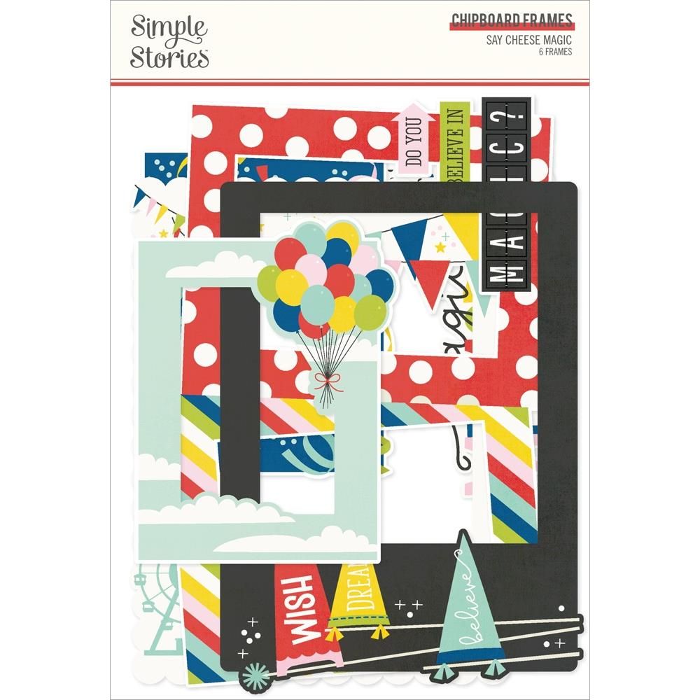 Simple Stories - Say Cheese Classic Mouse - Magic - Chipboard Frames - 22422 - 6pcs