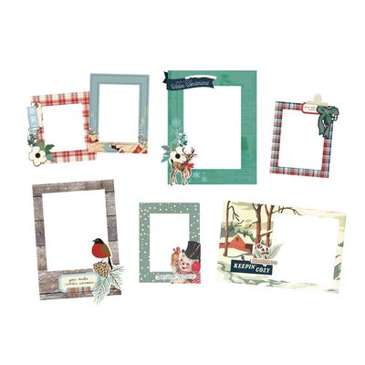 Simple Stories -Simple Vintage Flannel Season Collection - Chipboard Frames - 22322 - 6pcs