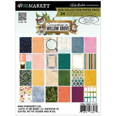 49 &amp; Market - Curiosities In Willow Grove Collection - 6&quot; x 8&quot; Paper Pad - VBWG33472 - 24 Sheets