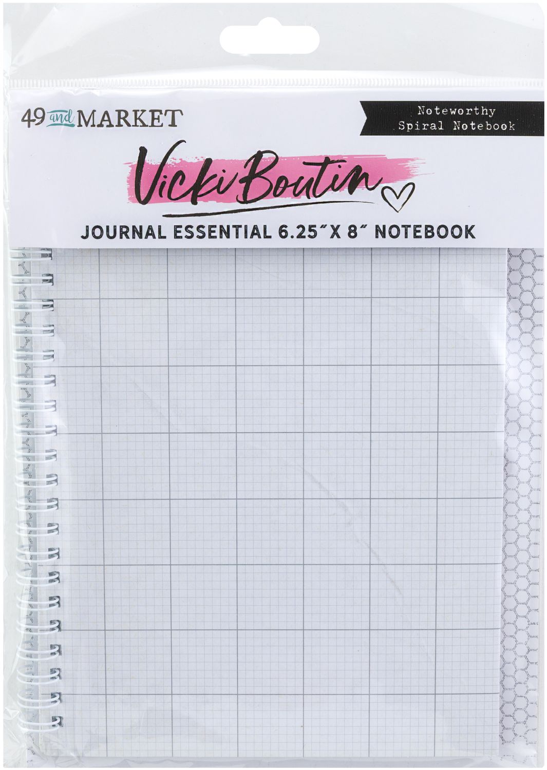49 &amp; Market - Curiosities in Willow Grove Collection - Create An Album - Noteworthy Spiral Notebook - Journal Essential - 6.25&quot; x 8&quot; - CAA32796