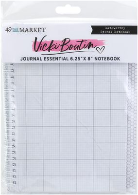 49 &amp; Market - Curiosities in Willow Grove Collection - Create An Album - Noteworthy Spiral Notebook - Journal Essential - 6.25&quot; x 8&quot; - CAA32796