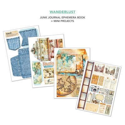 Ciao Bella - Junk Journals - Ephemera Books - Wanderlust - A4 -  CBB006 - 32 pages