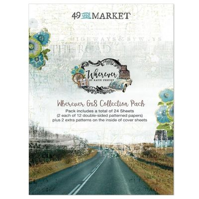 49 &amp; Market - Wherever Collection - 6&quot; x 8&quot; Paper Pad - WHE25835 - 24 Sheets