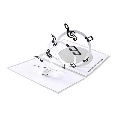 Spellbinders Paper Arts - Bibi&#39;s Musical Notes Collection - Mini Notes &amp; Stave Pop Up - S5-687 - 8 pcs