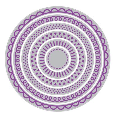 Sizzix - Framelits - By Catherine Pooler - Party Circles - 666991 - 6 pcs