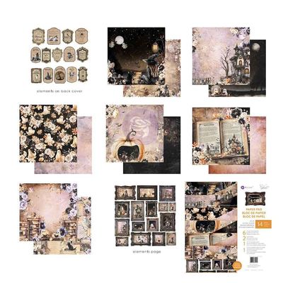Prima Marketing - The 3 Girls Tale - Bewitched Collection - 12 x 12 Paper Pad - 677763 - 14 Sheets
