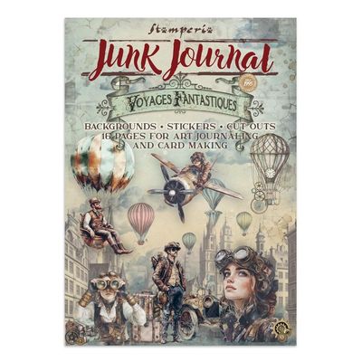 Stamperia - Voyages Fantastiques - Junk Journal Book - SBJK05 - 16 pages