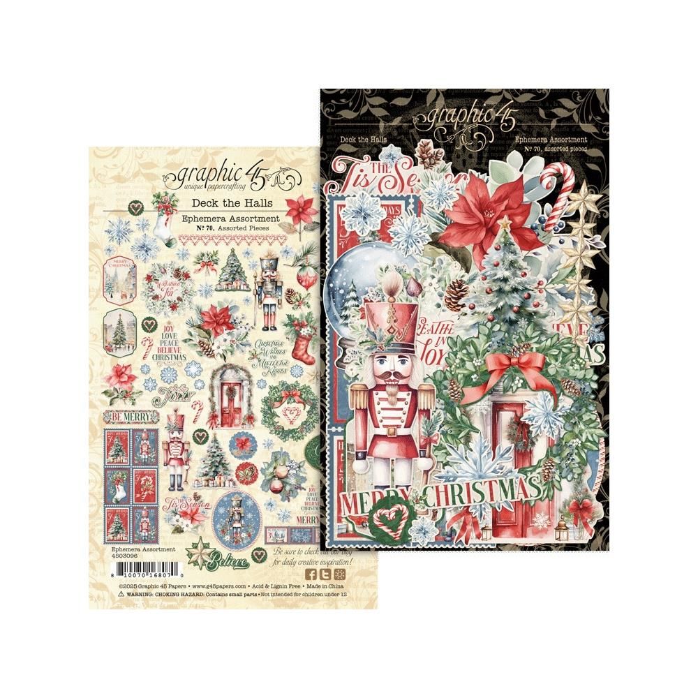 Graphic 45 - Deck The Halls Collection - Ephemera - 4503096