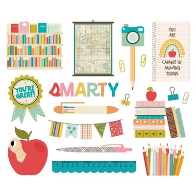 Simple Stories - Book Fair Collection - Big Bits - Die Cuts - 24621 - 18 pcs