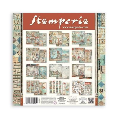 Stamperia - Furry Friends Collection - 12 x 12 Paper Pad - SBBL176 - 12 Sheets