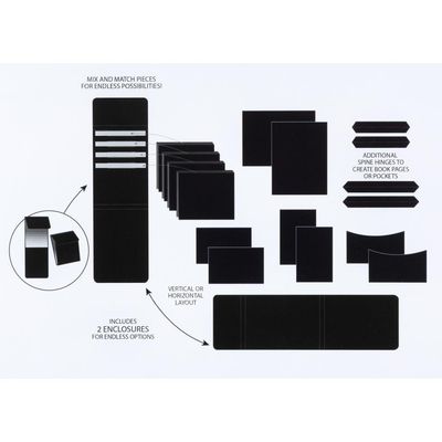 49 &amp; Market - Create An Album - Foundation Inserts - Assortment 1 - Black - CAA32826