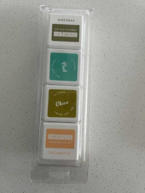 Sale Pack - Cube Inks - Concord &amp; 9th Avocado, Creamsicle Altenew Colours - Pool &amp; Olove