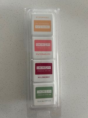 Sale Pack - Concord &amp; 9th Cube Inks - Colours inc. Creamsicle, Watermelon, Wildberry &amp;Eucalyptus