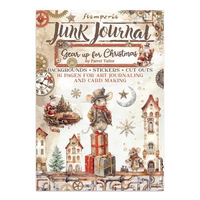 Stamperia - Gear Up For Christmas- Junk Journal Book - SBJK10 - 16 pages