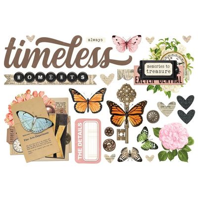 Simple Stories - Simple Vintage Junk Drawer Collection  - Page Pieces - 26034 - 24 pcs