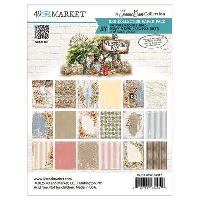 49 &amp; Market - Whispering Way Collection - Paper Pack - 6&quot; x 8&quot; - JWW34042 - 27 Sheets