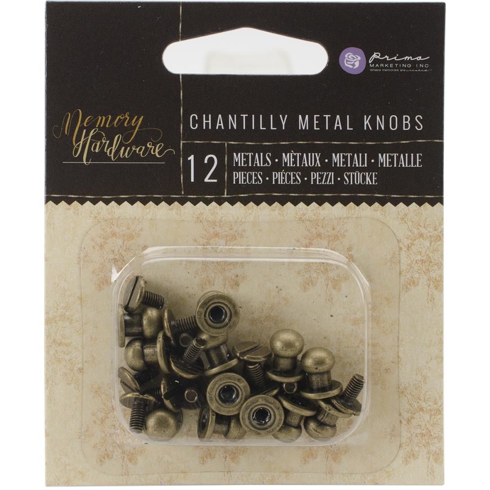 Prima Marketing - Mixed Media - Hardware - Metal Knobs - 990350 - 12 pcs