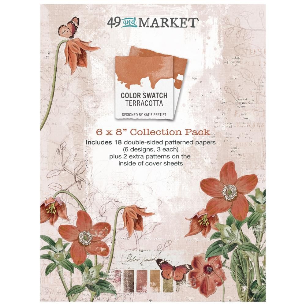 49 &amp; Market - Colour Swatch Collection - Terracotta - 6&quot; x 8&quot; - Paper Pack - OTCS29772