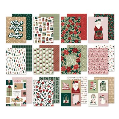 Simple Stories - Boho Christmas Collection - 6 x 8 Paper Pack - 20615 - 24 sheets