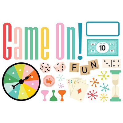 Simple Stories - Game Night Collection - Page Pieces - 26124 - 22 pcs