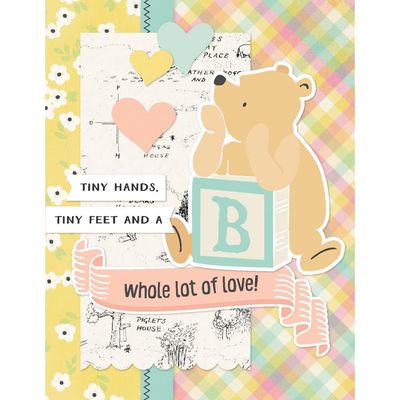 Simple Stories - Say Cheese Classic Pooh Baby Collection - Card Kit - 25838 - makes 8 Cards