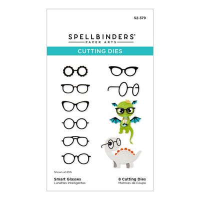 Spellbinders Paper Arts - Monster Birthday Collection - Smart Glasses - Etched Die Set - S2-379 - 8 pcs