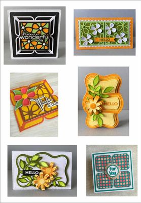 Lisa Horton Crafts - Compositions - Set H - Wavy Frames - LHCCD347 - 16 dies