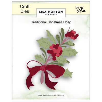 Lisa Horton Crafts - Traditional Christmas Holly - LHCCD349 - 27 dies
