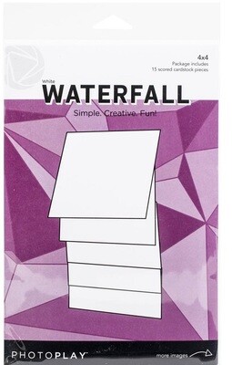 Photoplay - Makers Series - Waterfall Set - 4" x 4" - White - PPP2158