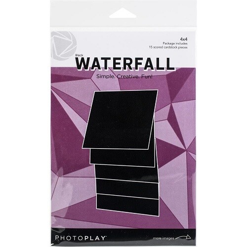 Photoplay - Makers Series - Waterfall Set - 4" x 4" - Black - PPP2162