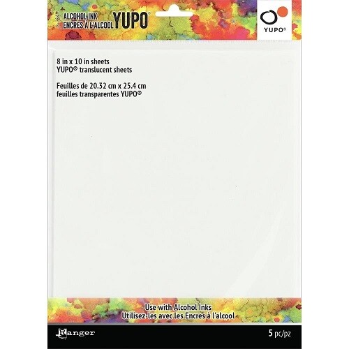 Tim Holtz - Ranger - Yupo - Alcohol Ink - Paper Packs - 8" x 10" - 5 sheets