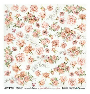 ScrapAndMe - Amidst The Roses  - Fussy Cutting 12 x 12 Sheet