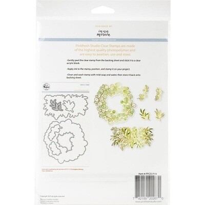 PinkFresh Studio - Clear Rubber Stamp - Eucalyptus Fantasy - 6" x 8" - PFCS1719