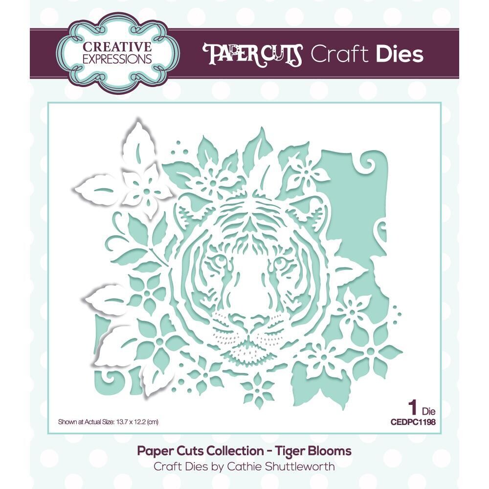 Creative Expressions - Paper Cuts Dies - Tiger Blooms - CEDPC1198 - 1 Die
