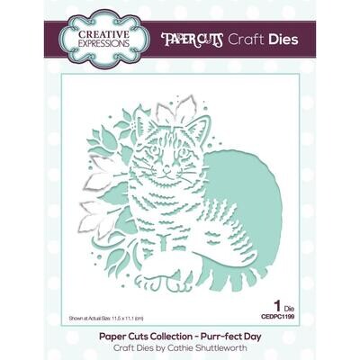 Creative Expressions - Paper Cuts Dies - Purr-fect-Day - CEDPC1199 - 1 Die