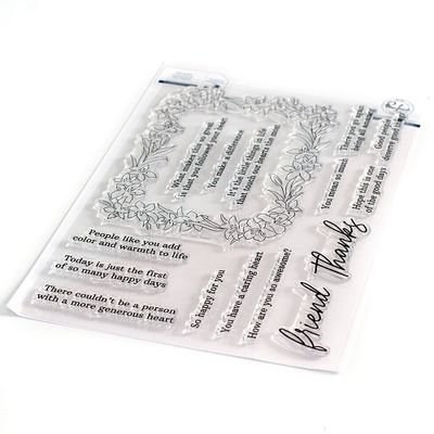 PinkFresh Studio - Bundle - Lily Frame - Stamp, Stencil &amp; Die Set - 144422, 144222 &amp; 144322