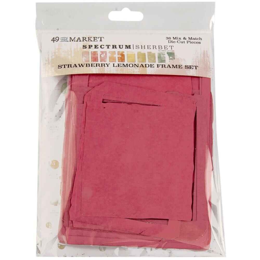 49 &amp; Market - Spectrum Sherbet Collection - Frame Set - Strawberry Lemonade - SS36332 - 36 pcs
