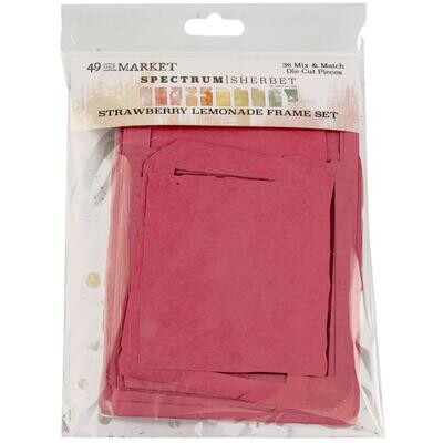 49 &amp; Market - Spectrum Sherbet Collection - Frame Set - Strawberry Lemonade - SS36332 - 36 pcs