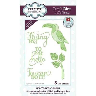 Creative Expressions &amp; Sue Wilson - Necessities Die - Toucan - CED23051 - 5 pcs