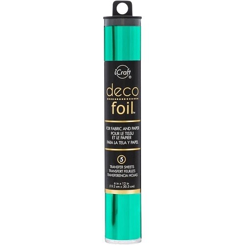 iCraft - Deco Foils - By Therm O Web - Jade - 6" x 12" - 51305