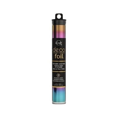 iCraft - Deco Foils - By Therm O Web - Mystic Rainbow - 6" x 12" - 53145